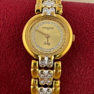 Vintage Swiss Made Wittnauer Fabulous Crystal Accent Dress Watch
